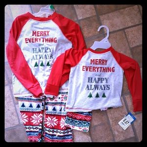 Sibling christmas pj set